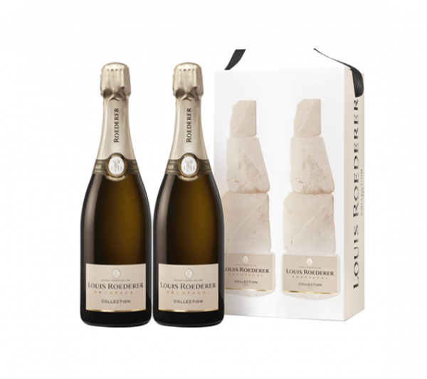 Coffret Twin Pack Louis Roederer - 2 Bouteilles Brut Collection 243